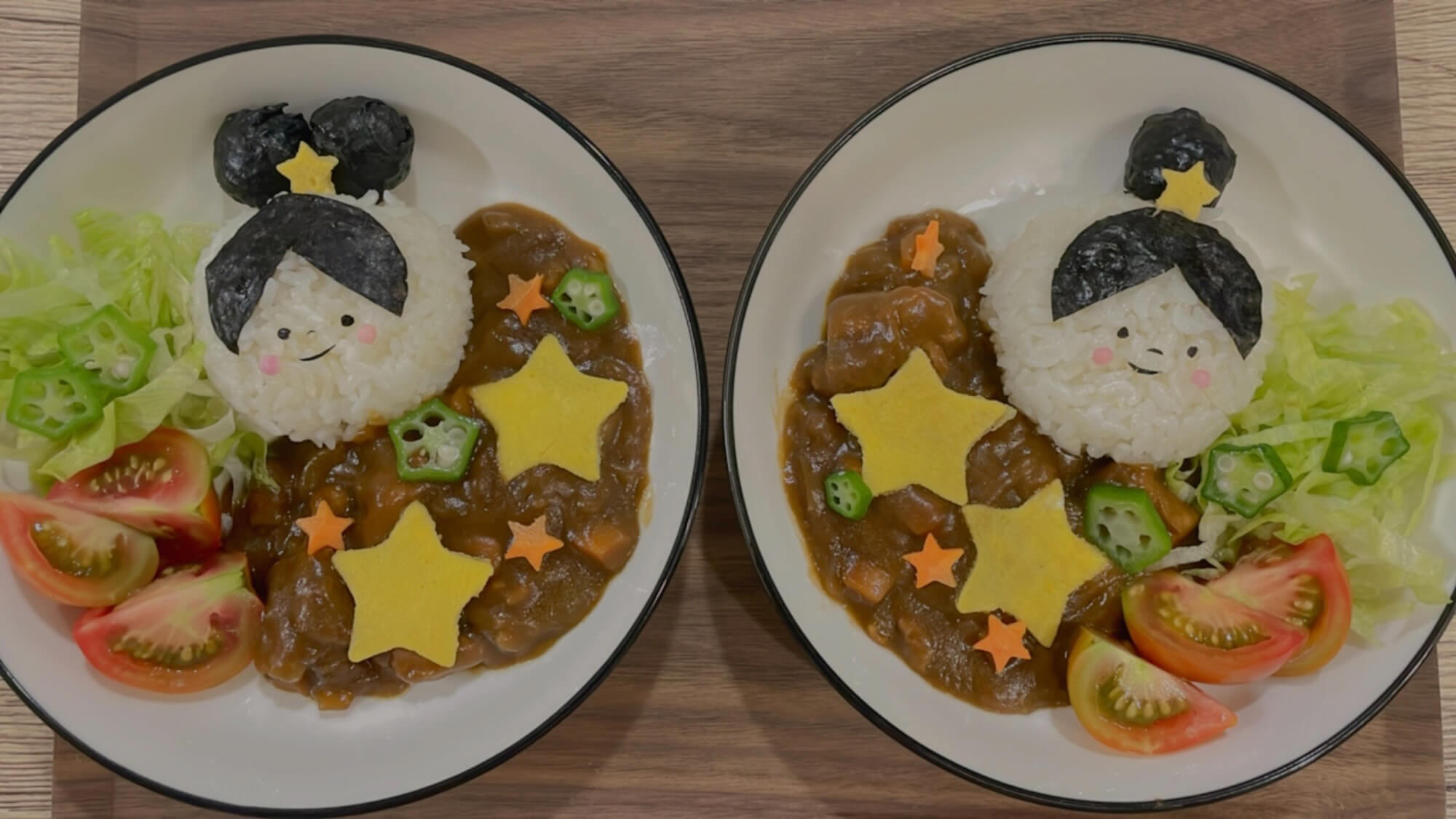 皿の上にある数種類の食事  自動的に生成された説明